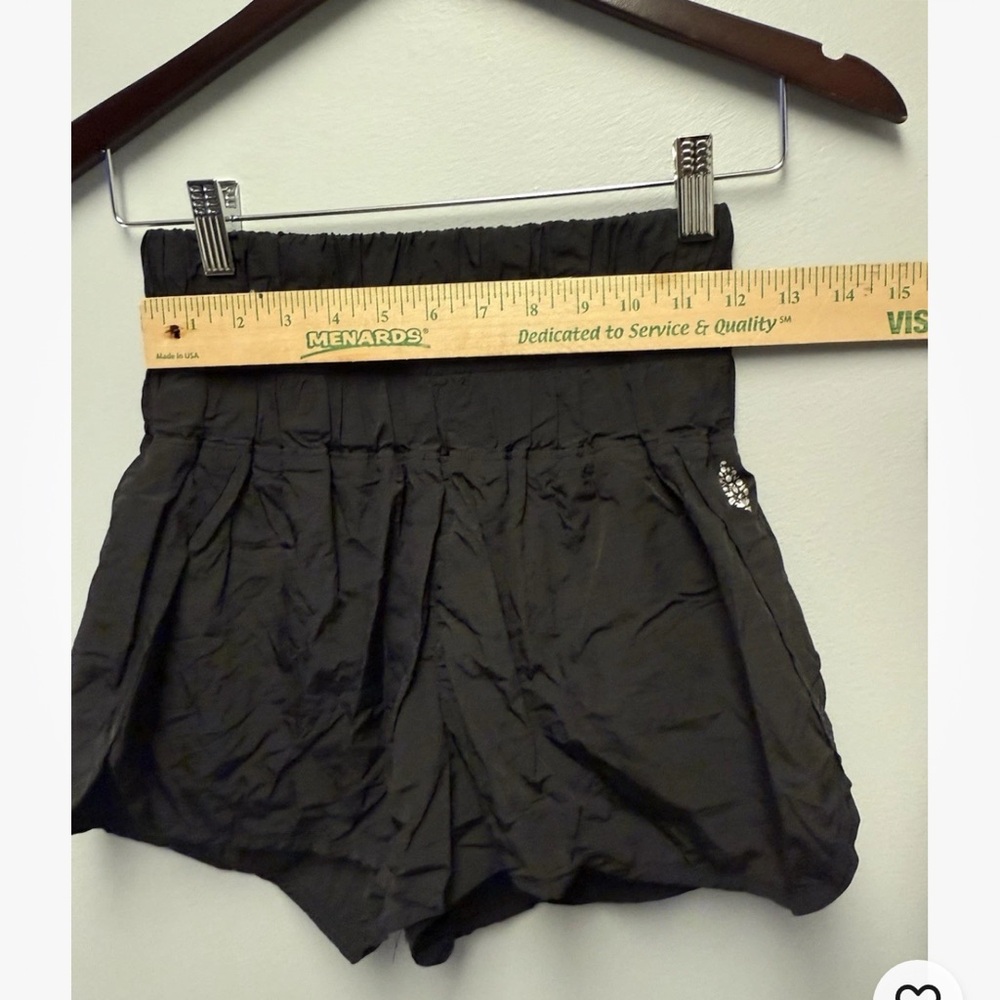 FREE PEOPLE The Way Home High Rise Running Shorts Women's Size Small Black - Picture 3 of 5